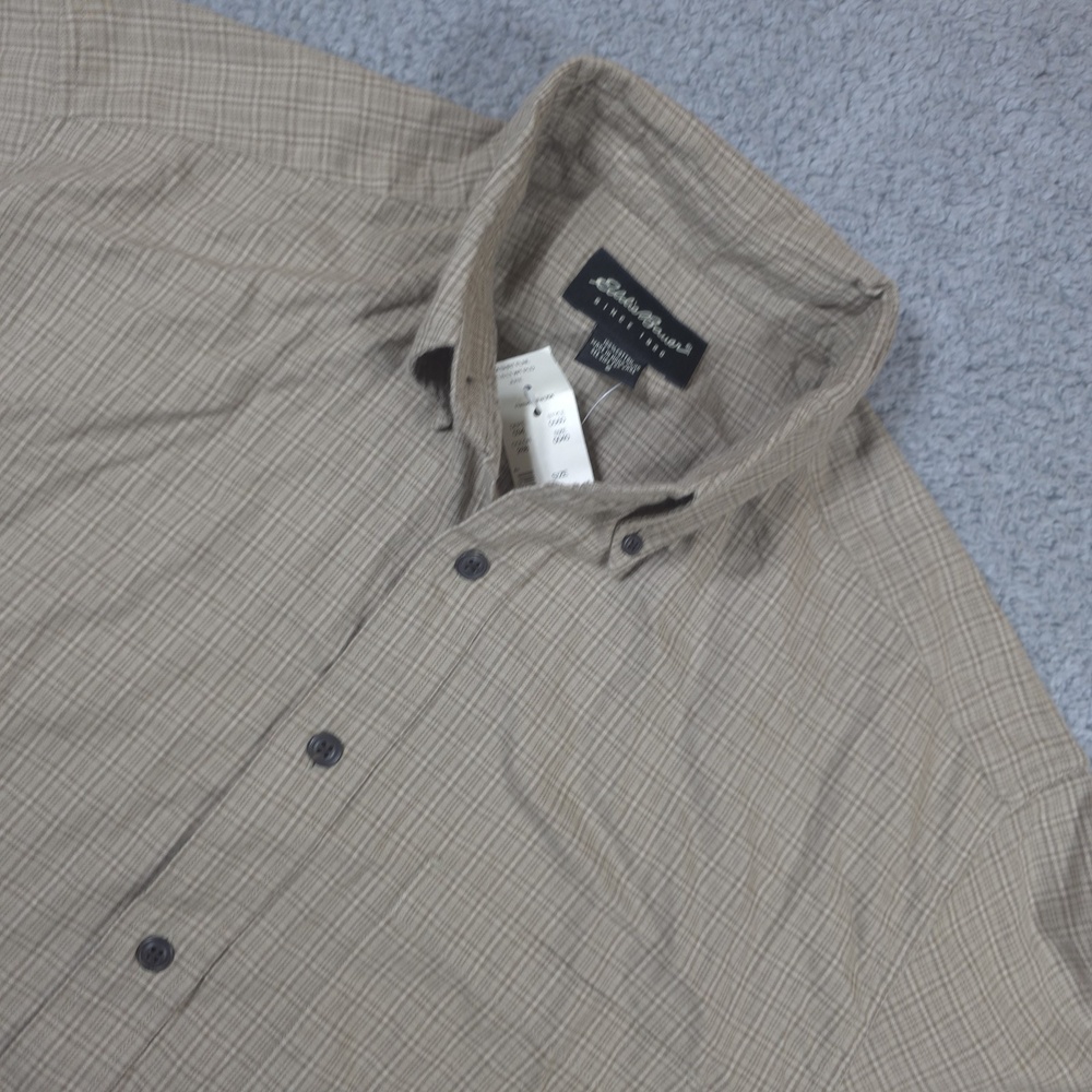 Eddie Bauer Button Down‎ Shirt Mens Small S limited Edition Cotton Plaid NWT